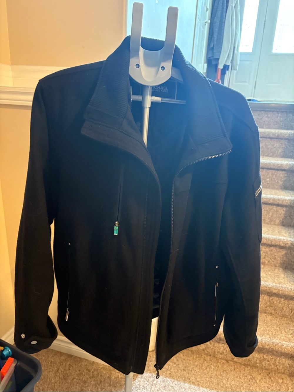 Michael Kors Men's Black warm Zip Jacket